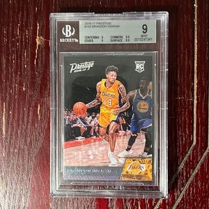2016-17 Panini Prestige Brandon Ingram Rookie Card BGS 9 Black Demon Signed